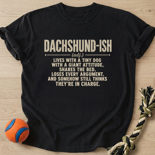 Dachshund Ish T-Shirt โ Black t-shirt