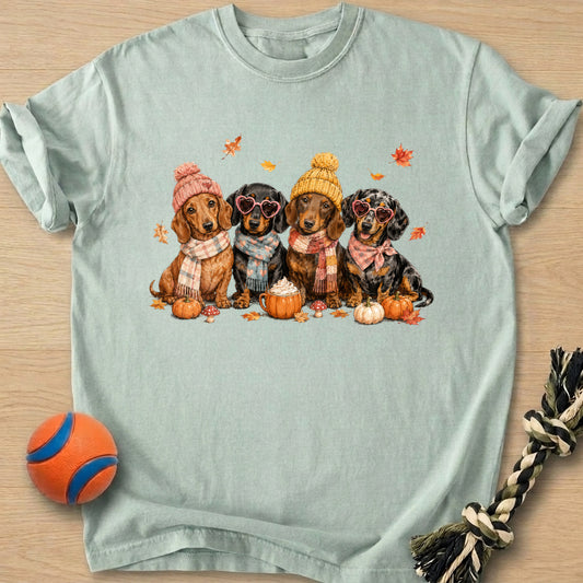 Dachshunds Fall T-Shirt – Bay t-shirt