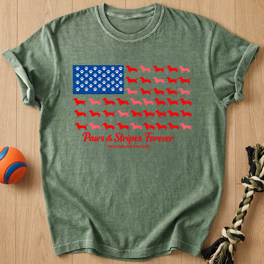 Doxie Flag T-Shirt – Moss t-shirt