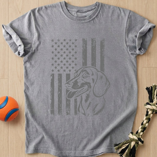 Doxie Patriot T-Shirt โ Grey t-shirt