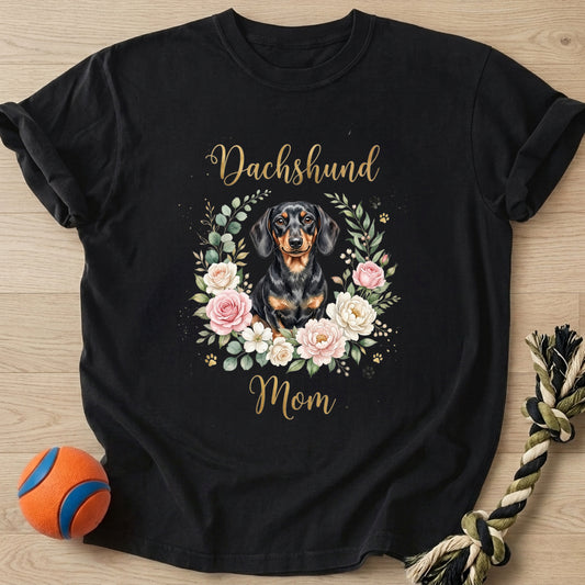 Floral Mom T-Shirt โ Black t-shirt