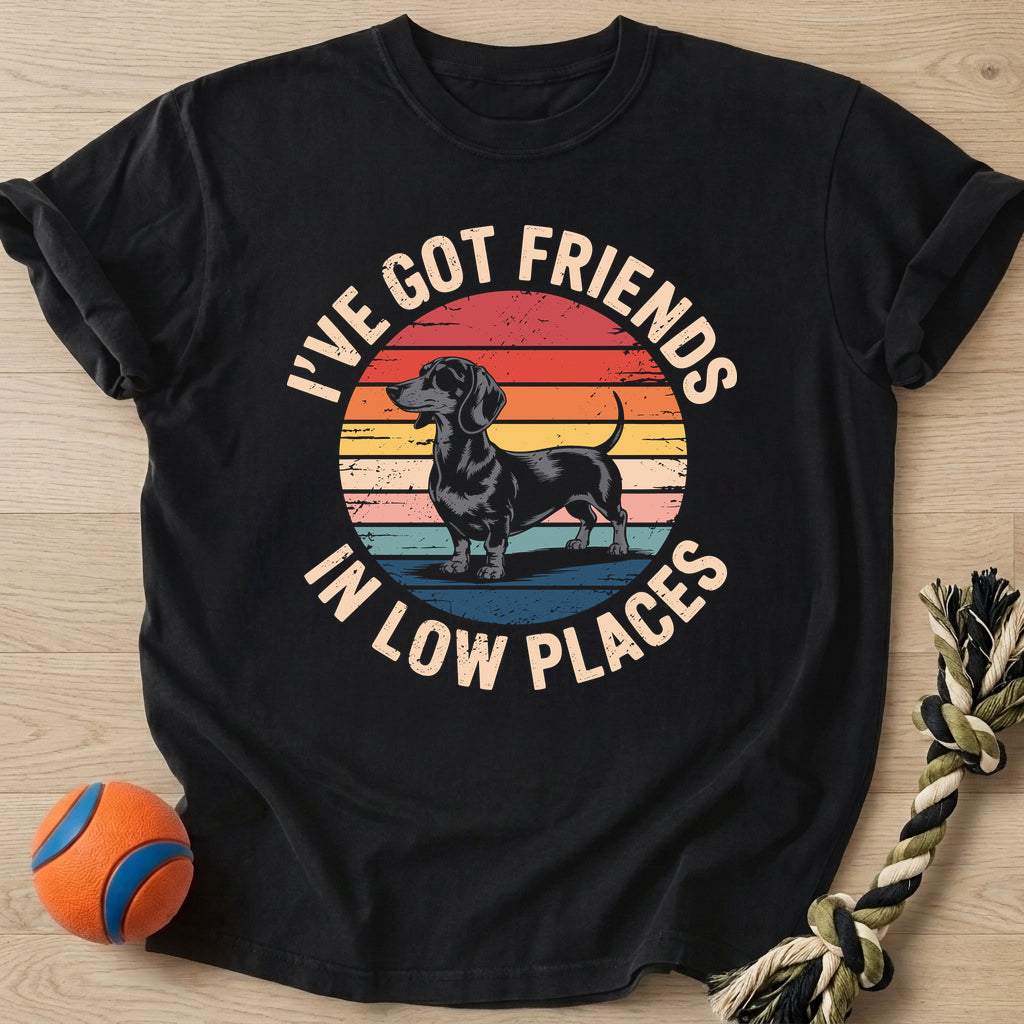 Friends Low Places T-Shirt – Black t-shirt