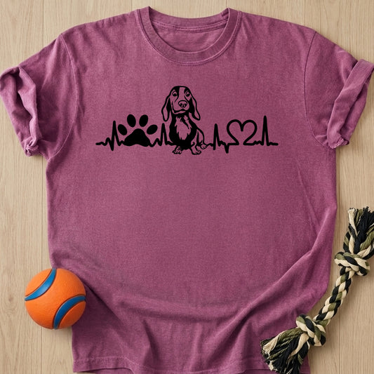 Heartbeat Line T-Shirt – Berry t-shirt