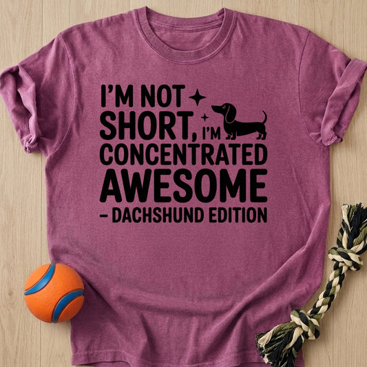 I'm Not Short T-Shirt – Berry t-shirt