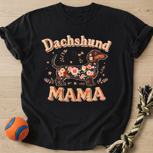 Mom Floral T-Shirt โ Black t-shirt