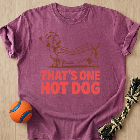 One Hot Dog T-Shirt โ Berry t-shirt
