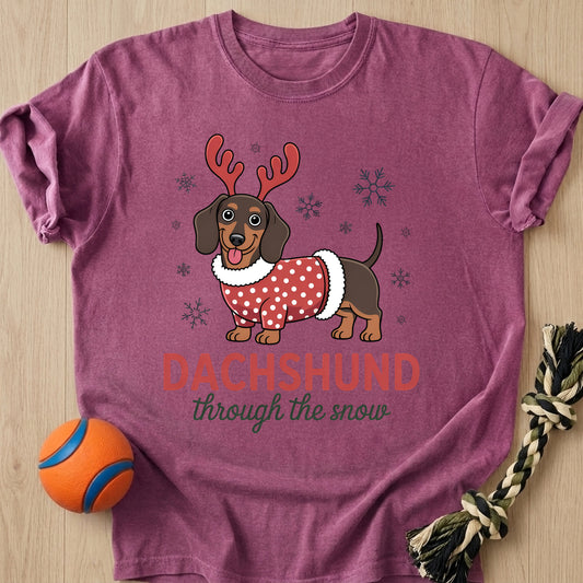 Through The Snow T-Shirt – Berry t-shirt