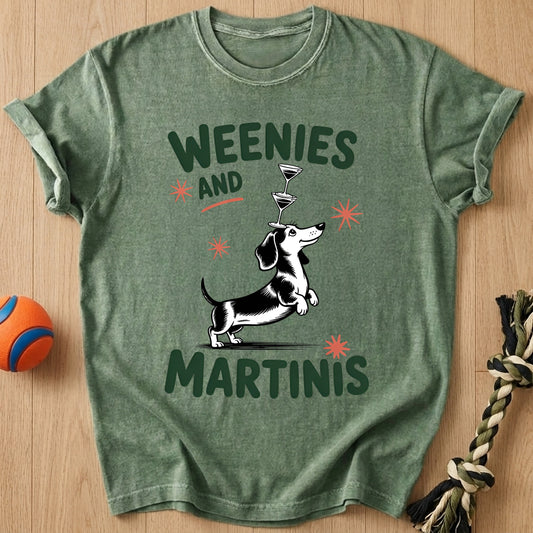 Weenies Martinis T-Shirt โ Moss t-shirt