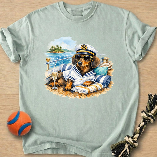 Yacht Dachshund T-Shirt – Bay t-shirt