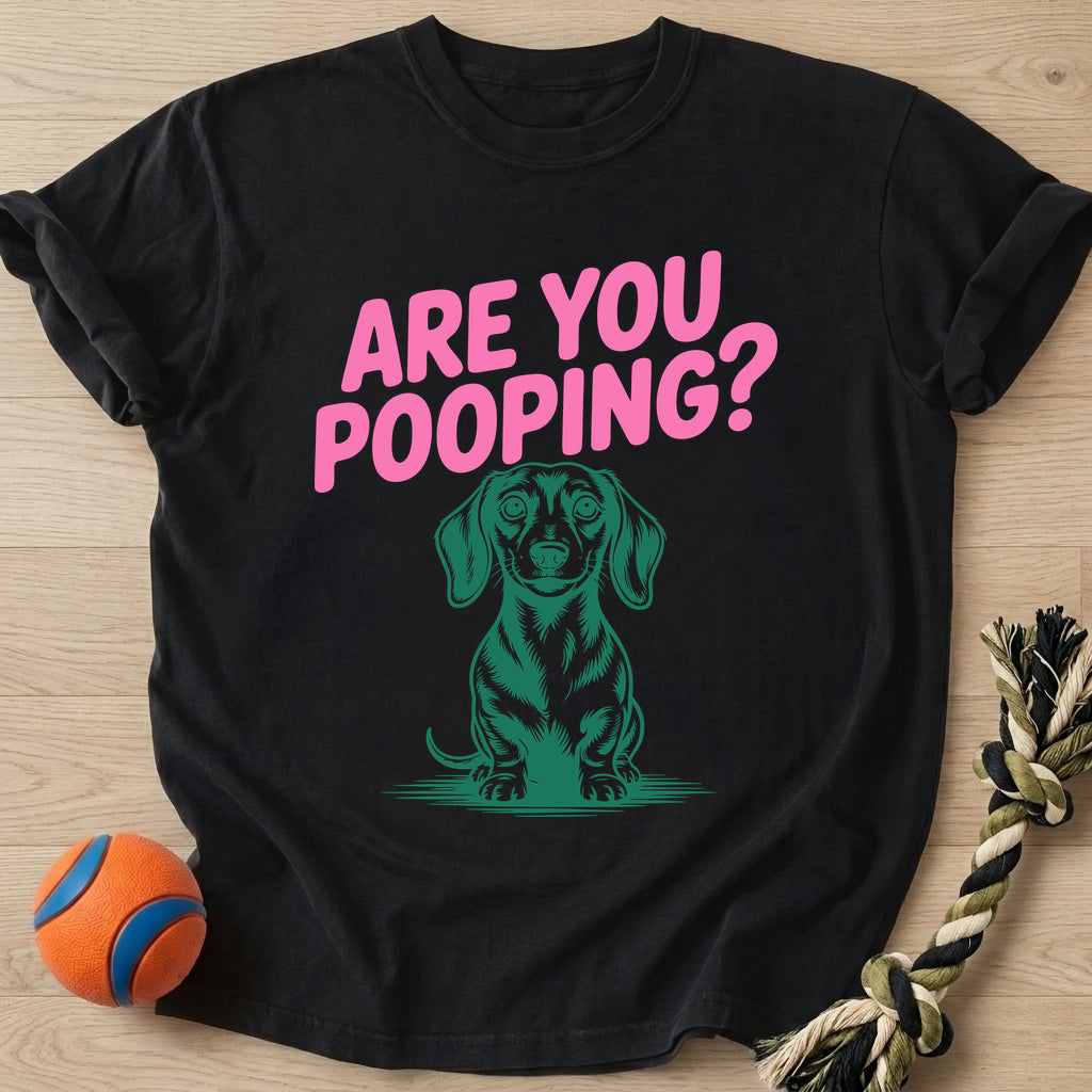 Are You Pooping T-Shirt – Black t-shirt