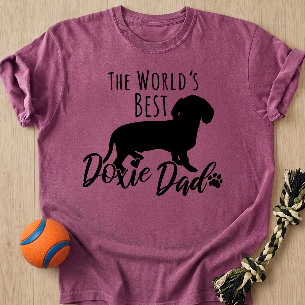 Best Doxie Dad T-Shirt – Berry t-shirt