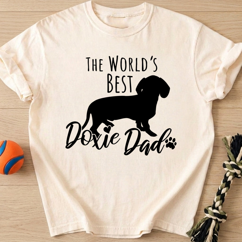 Best Doxie Dad T-Shirt – Ivory t-shirt