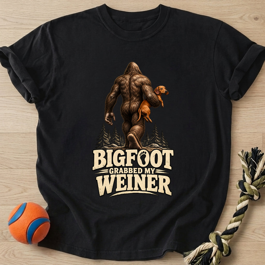 Bigfoot Weiner T-Shirt – Black t-shirt
