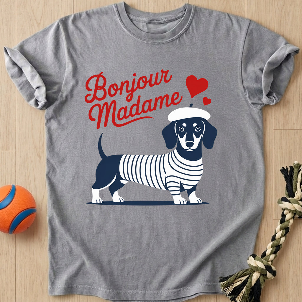 Bonjour Madame T-Shirt – Grey t-shirt
