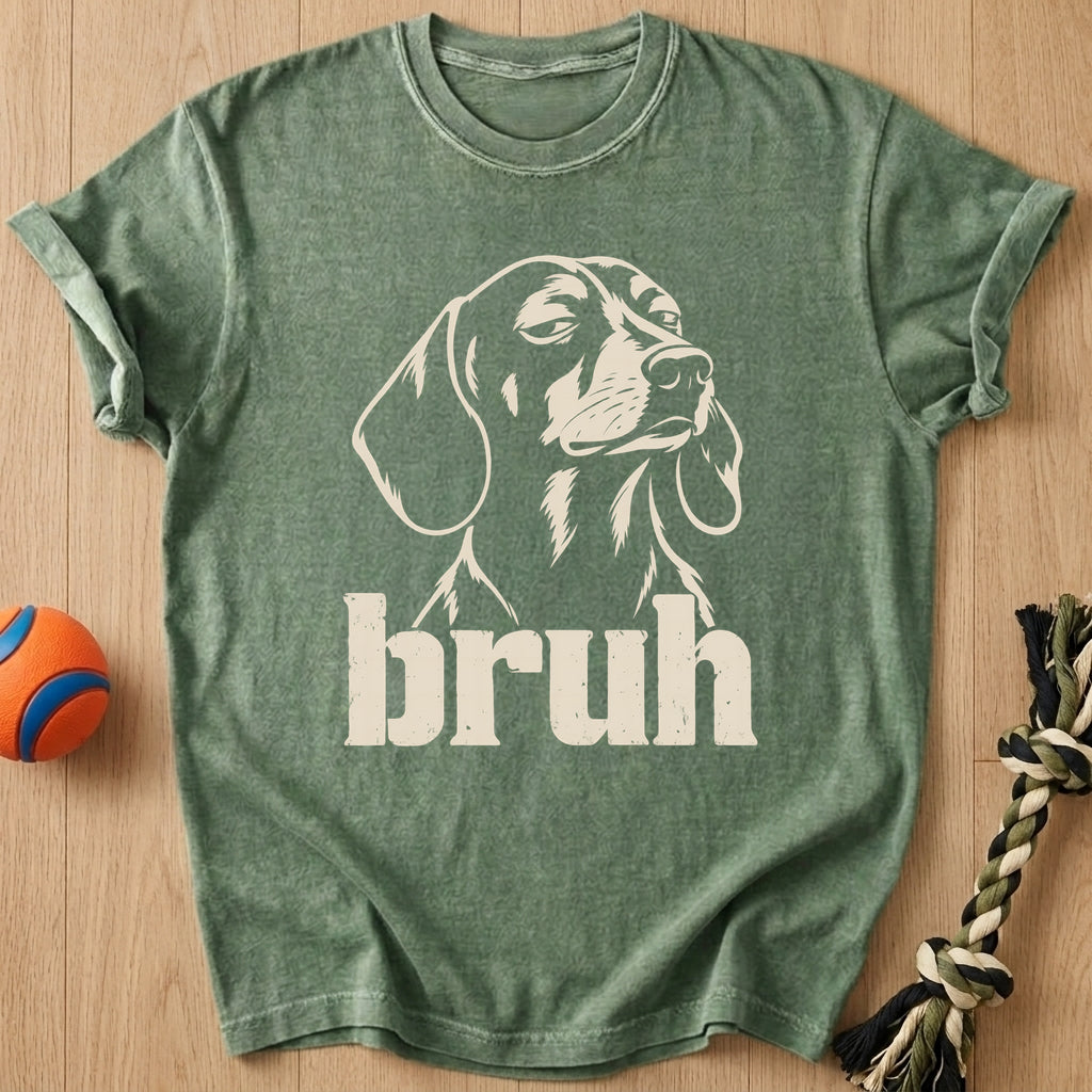 Bruh Doxie Cream T-Shirt – Moss t-shirt