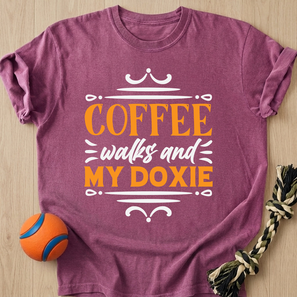 Coffee Walks T-Shirt – Berry t-shirt