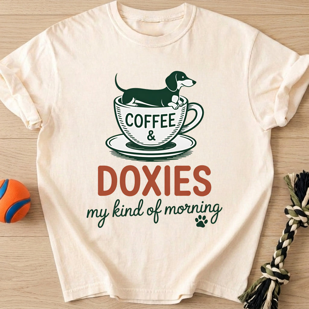 Coffie Doxies T-Shirt – Ivory t-shirt