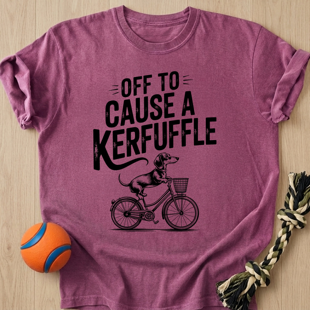 Cyclist Dog T-Shirt – Berry t-shirt