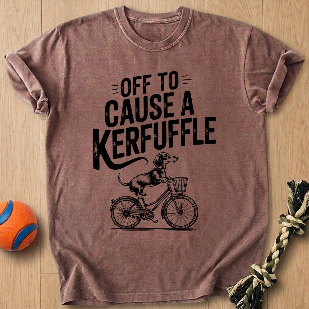 Cyclist Dog T-Shirt – Espresso t-shirt