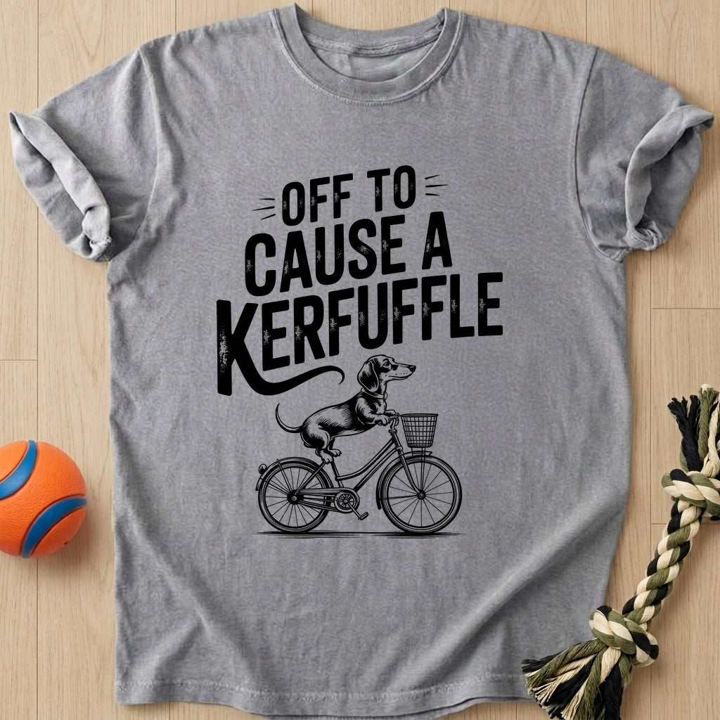 Cyclist Dog T-Shirt – Grey t-shirt