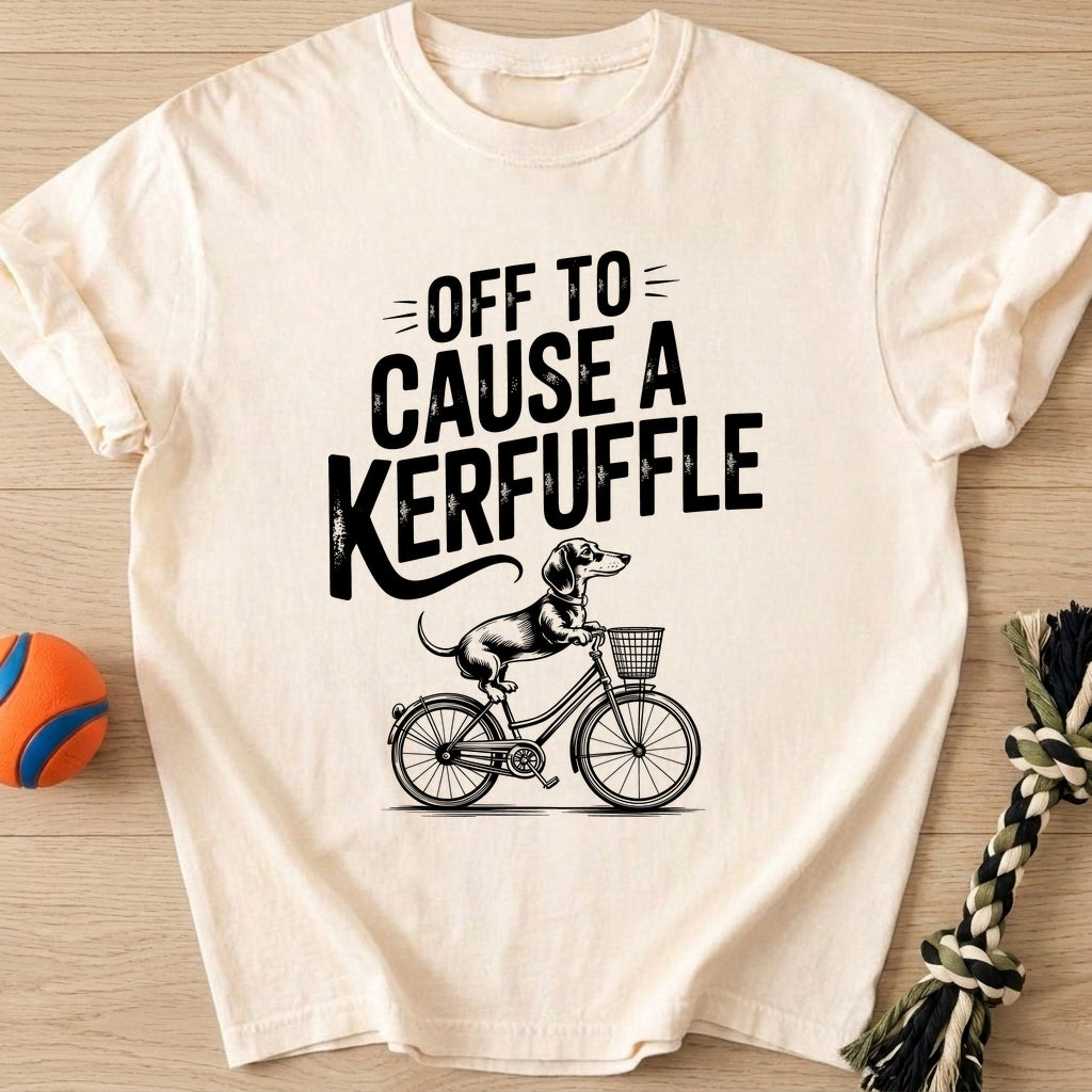 Cyclist Dog T-Shirt – Ivory t-shirt