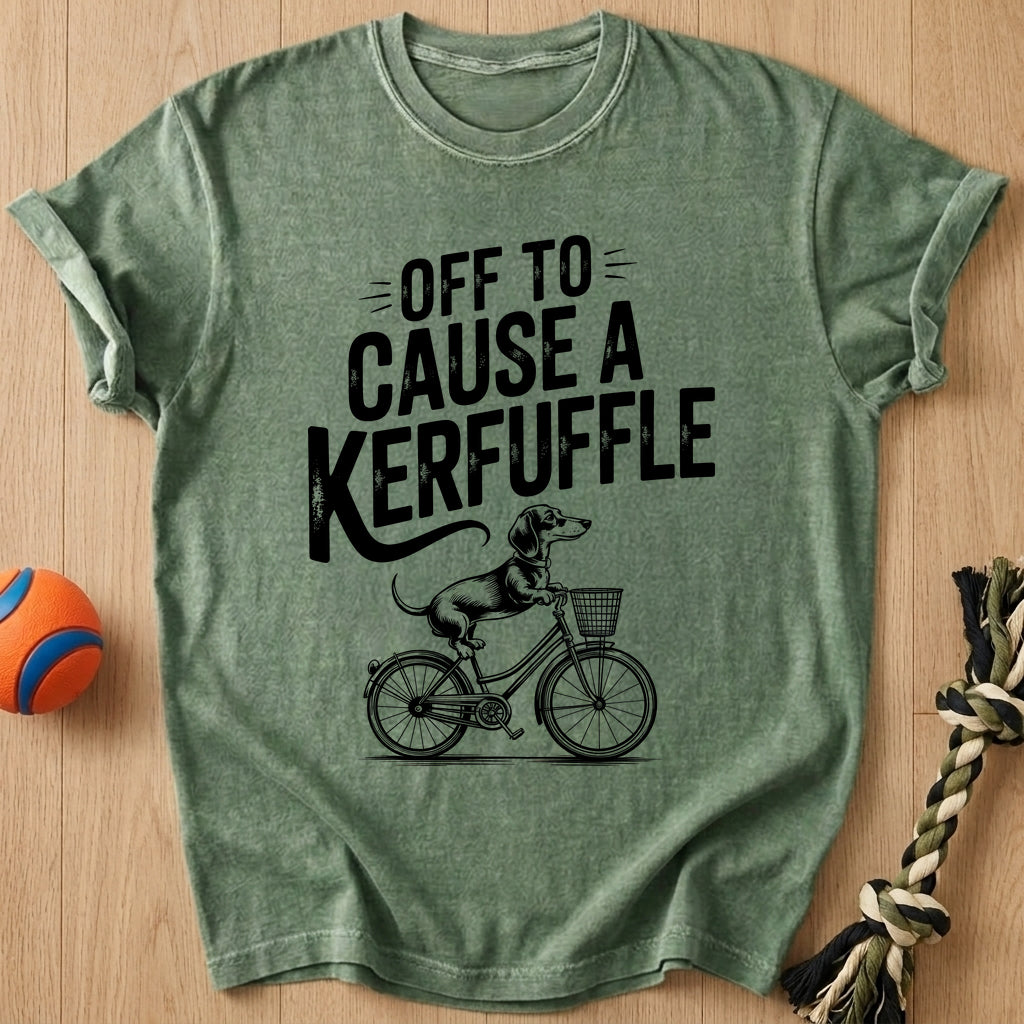 Cyclist Dog T-Shirt – Moss t-shirt