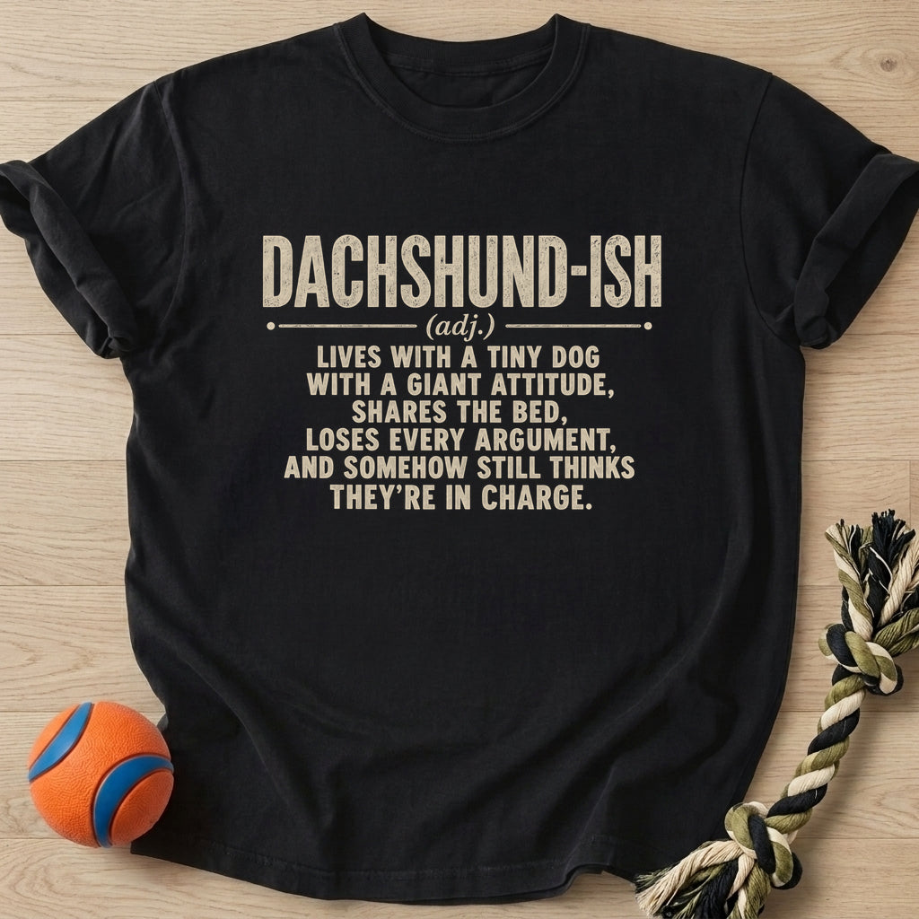 Dachshund Ish T-Shirt – Black t-shirt