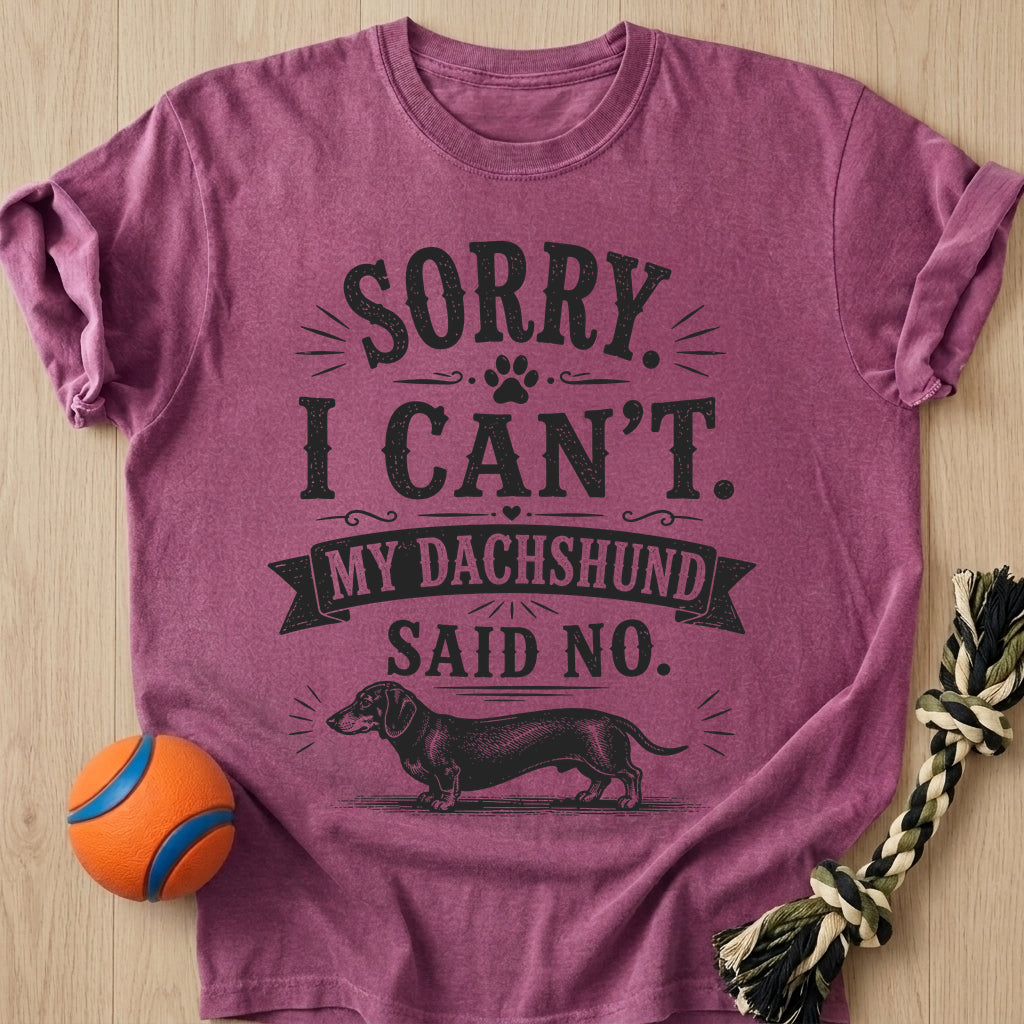 Dachshund Said T-Shirt – Berry t-shirt