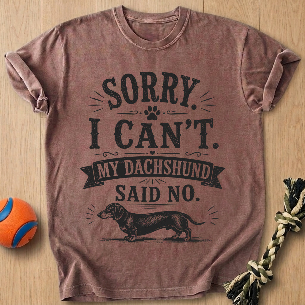 Dachshund Said T-Shirt – Espresso t-shirt