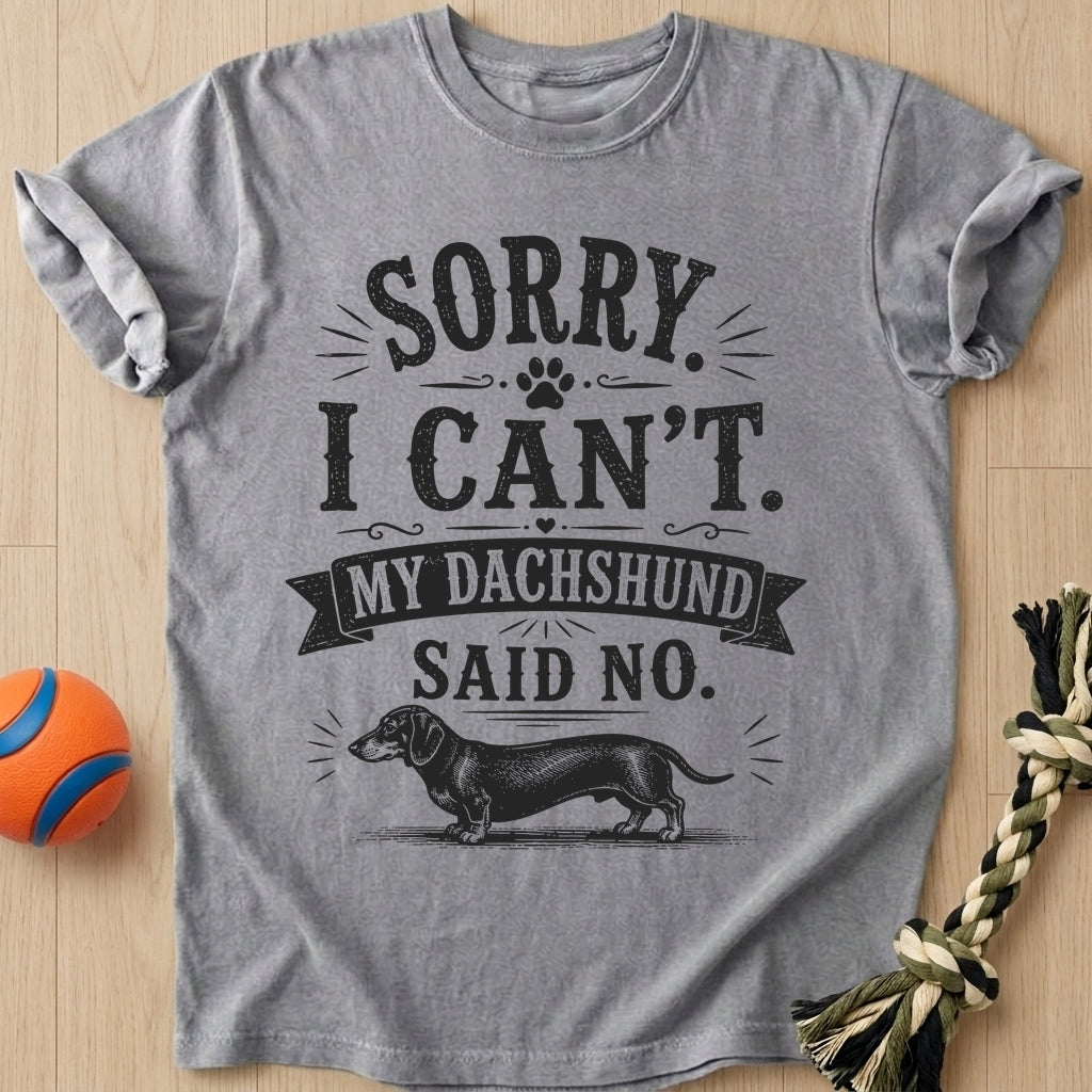 Dachshund Said T-Shirt – Grey t-shirt