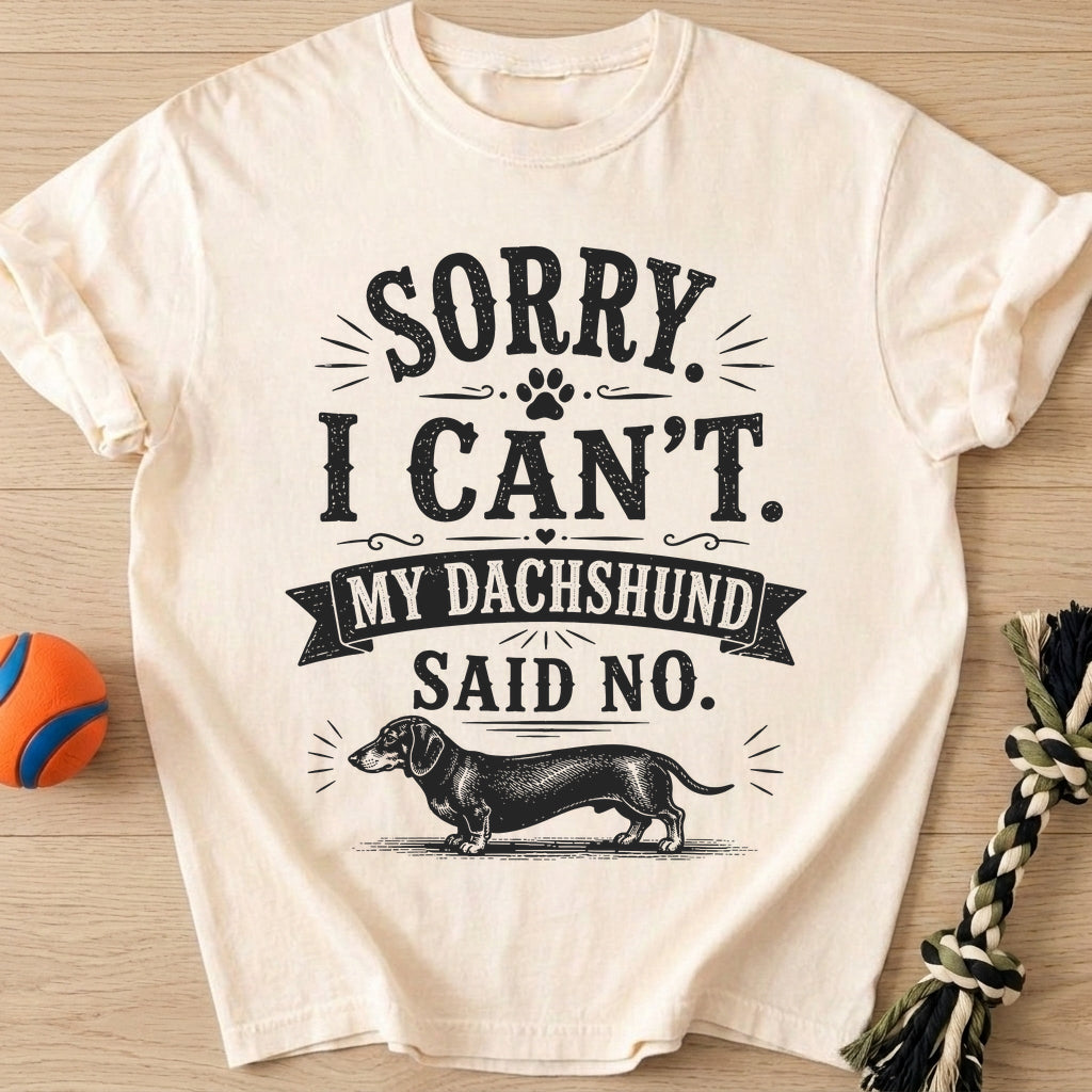 Dachshund Said T-Shirt – Ivory t-shirt
