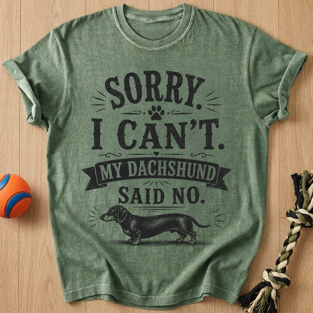 Dachshund Said T-Shirt – Moss t-shirt