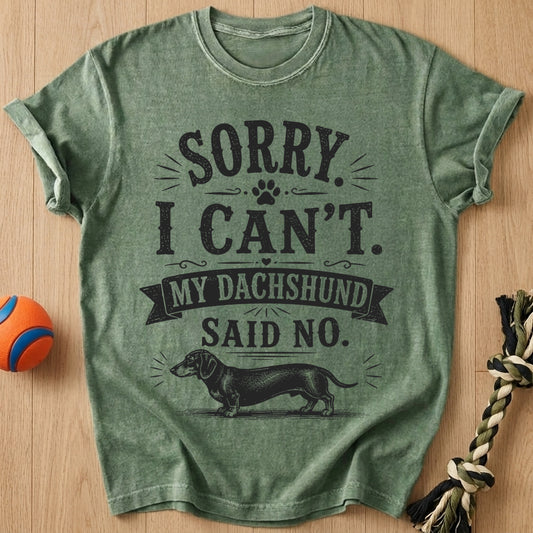 Dachshund Said T-Shirt – Moss t-shirt