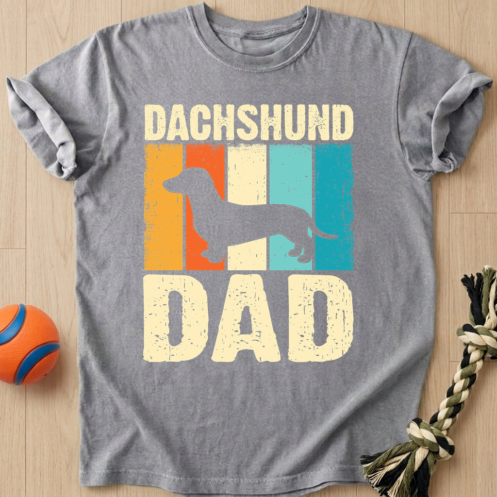 Dachshund Dad T-Shirt – Grey t-shirt