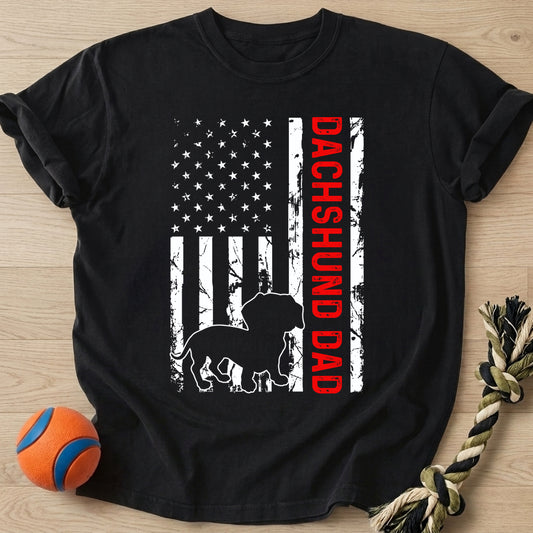 Dad Flag 2 T-Shirt – Black t-shirt