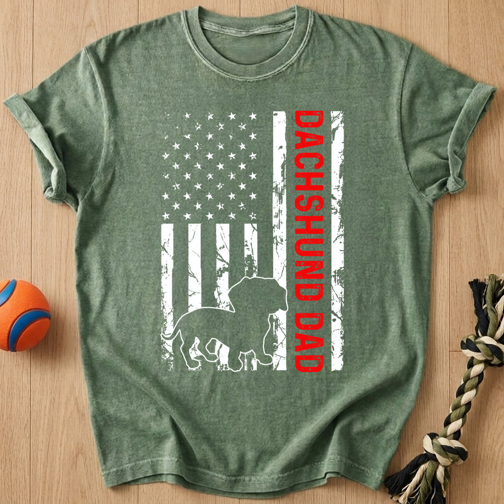 Dad Flag 2 T-Shirt – Moss t-shirt