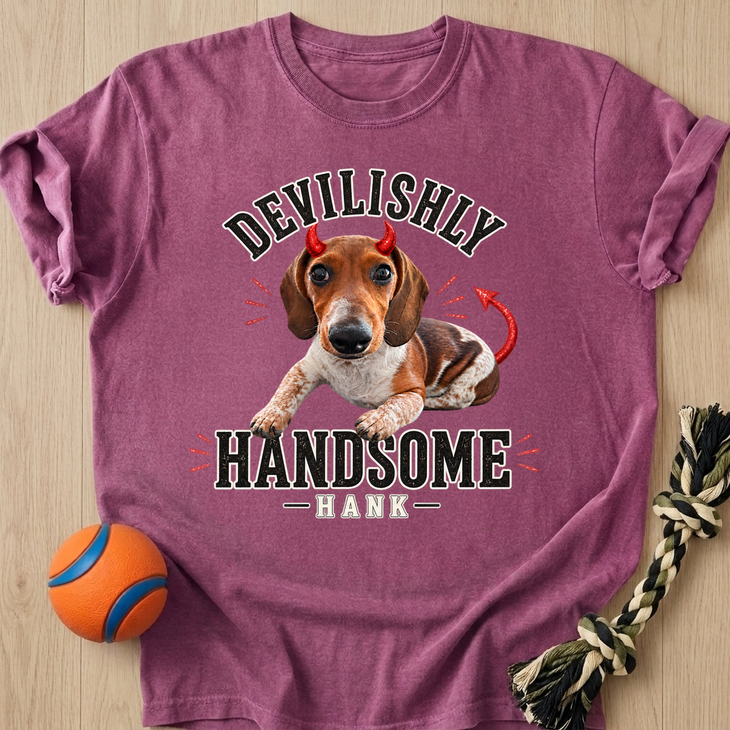 Devilishly Handsome T-Shirt – Berry t-shirt