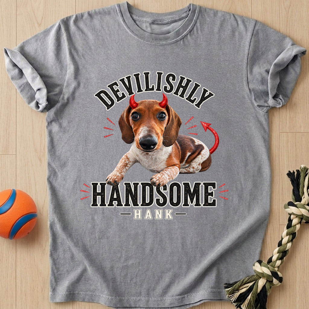 Devilishly Handsome T-Shirt – Grey t-shirt