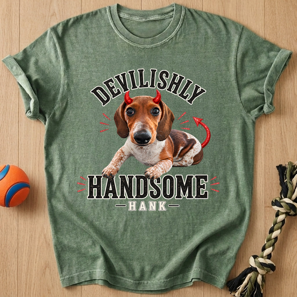 Devilishly Handsome T-Shirt – Moss t-shirt