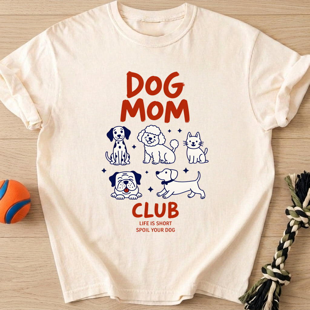 Dog Mom Club T-Shirt – Ivory t-shirt