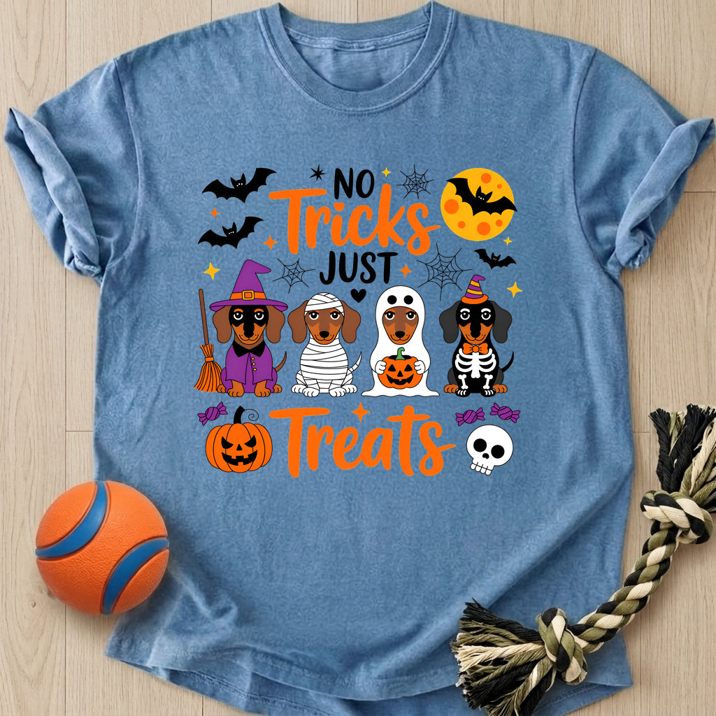 Dog Tricks Or Treats T-Shirt – Bluejean t-shirt