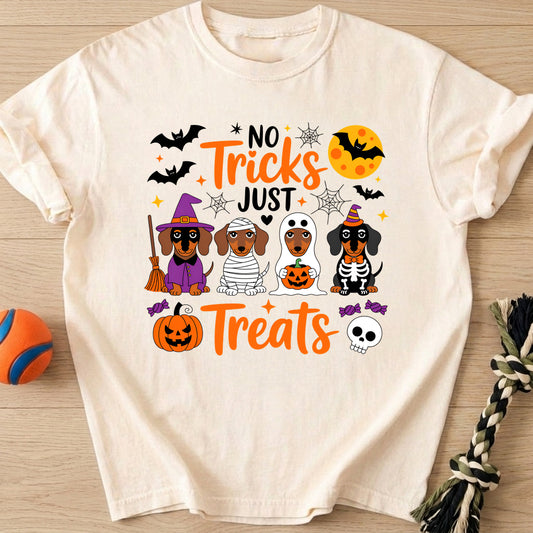 Dog Tricks Or Treats T-Shirt – Ivory t-shirt