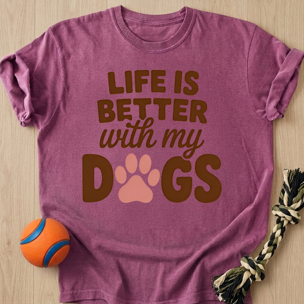 Dogs Life T-Shirt – Berry t-shirt