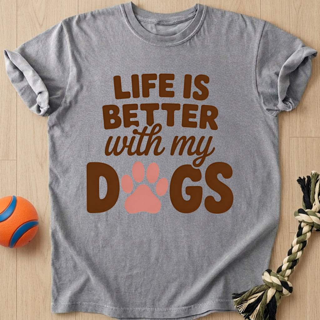 Dogs Life T-Shirt – Grey t-shirt