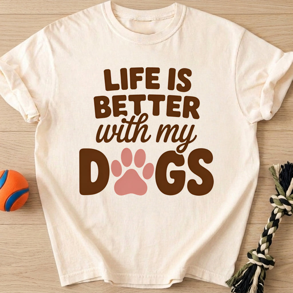 Dogs Life T-Shirt – Ivory t-shirt