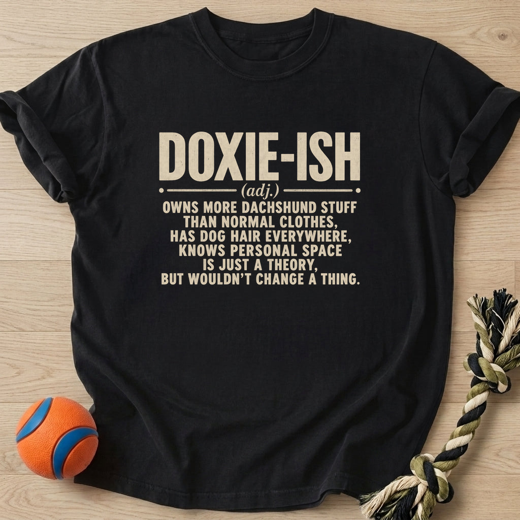Doxie Ish T-Shirt – Black t-shirt