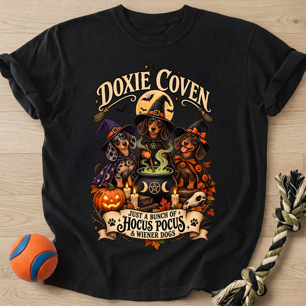 Doxie Coven T-Shirt – Black t-shirt