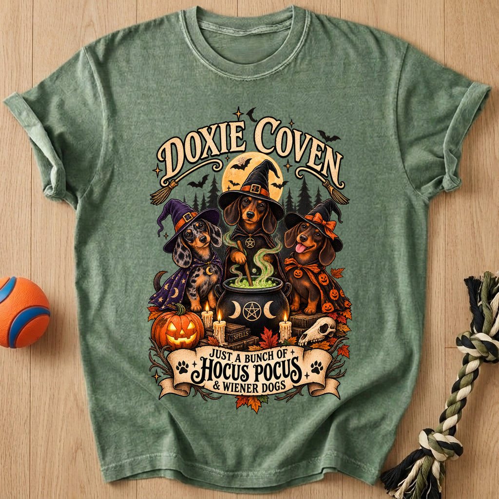 Doxie Coven T-Shirt – Moss t-shirt