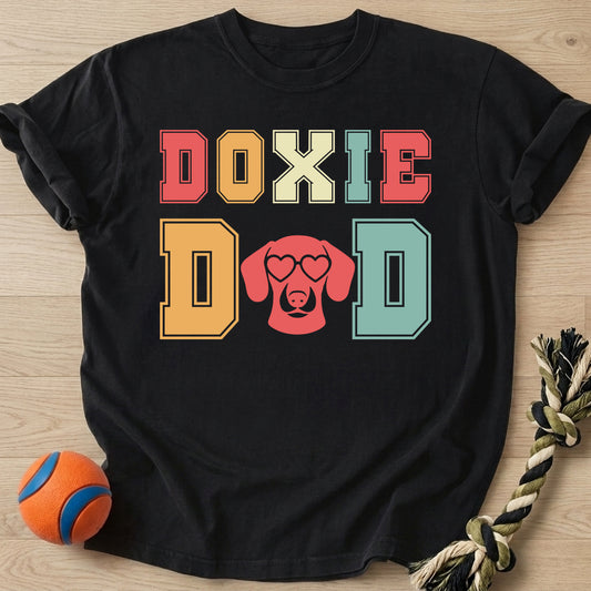 Doxie Dad T-Shirt – Black t-shirt