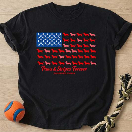 Doxie Flag T-Shirt – Black t-shirt